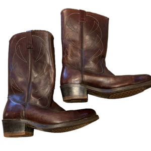 Double H Western Steel Boot Size 8 1/2 EE 2305 EUC